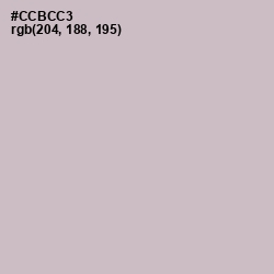 #CCBCC3 - Pale Slate Color Image