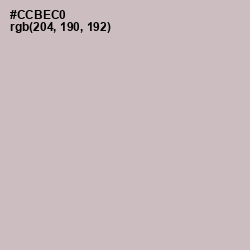 #CCBEC0 - Pale Slate Color Image