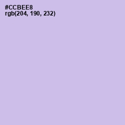#CCBEE8 - Perfume Color Image