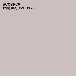 #CCBFC0 - Pale Slate Color Image