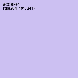 #CCBFF1 - Perfume Color Image