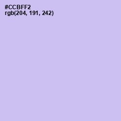 #CCBFF2 - Perfume Color Image