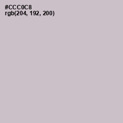 #CCC0C8 - Silver Color Image