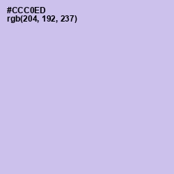 #CCC0ED - Periwinkle Gray Color Image