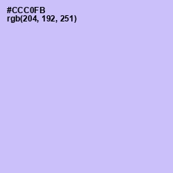 #CCC0FB - Melrose Color Image