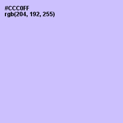 #CCC0FF - Melrose Color Image
