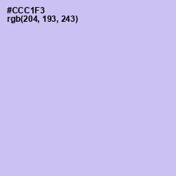 #CCC1F3 - Melrose Color Image