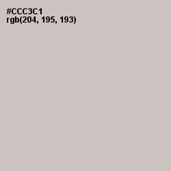 #CCC3C1 - Silver Color Image