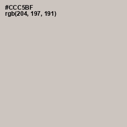 #CCC5BF - Silver Rust Color Image