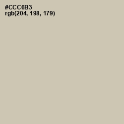 #CCC6B3 - Foggy Gray Color Image