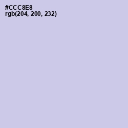 #CCC8E8 - Periwinkle Gray Color Image
