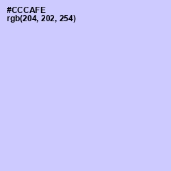 #CCCAFE - Periwinkle Color Image