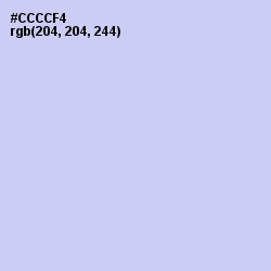 #CCCCF4 - Periwinkle Color Image