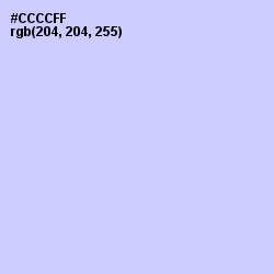 #CCCCFF - Periwinkle Color Image