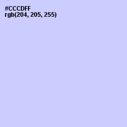 #CCCDFF - Periwinkle Color Image
