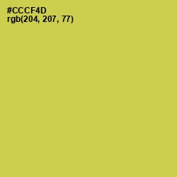 #CCCF4D - Wattle Color Image