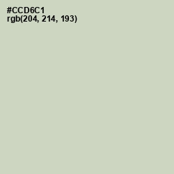 #CCD6C1 - Sea Mist Color Image