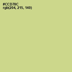 #CCD78C - Pine Glade Color Image