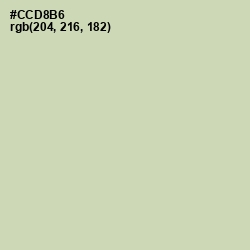 #CCD8B6 - Green Mist Color Image