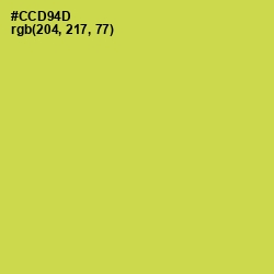 #CCD94D - Wattle Color Image