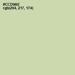 #CCD9AE - Green Mist Color Image