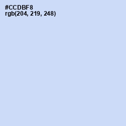 #CCDBF8 - Tropical Blue Color Image