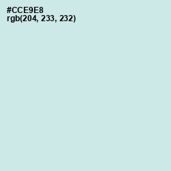 #CCE9E8 - Jagged Ice Color Image