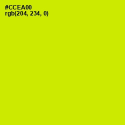 #CCEA00 - Bitter Lemon Color Image