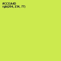 #CCEA4D - Wattle Color Image