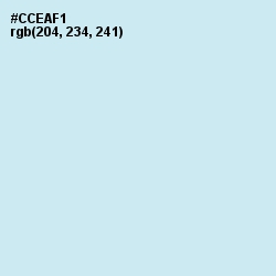 #CCEAF1 - Mint Tulip Color Image