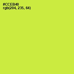 #CCEB40 - Wattle Color Image