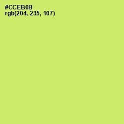 #CCEB6B - Yellow Green Color Image