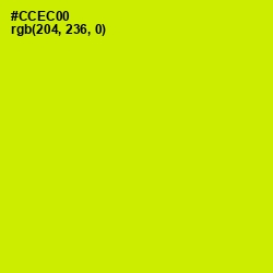 #CCEC00 - Bitter Lemon Color Image