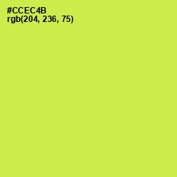 #CCEC4B - Wattle Color Image