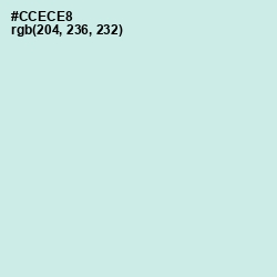 #CCECE8 - Jagged Ice Color Image