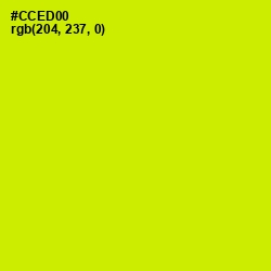 #CCED00 - Bitter Lemon Color Image