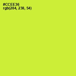 #CCEE36 - Pear Color Image