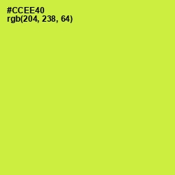 #CCEE40 - Wattle Color Image