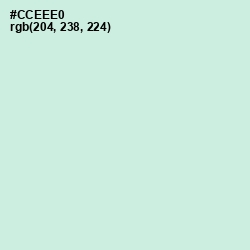#CCEEE0 - Jagged Ice Color Image