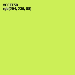 #CCEF58 - Wattle Color Image