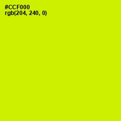 #CCF000 - Electric Lime Color Image