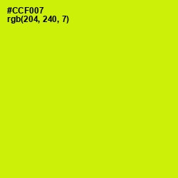 #CCF007 - Electric Lime Color Image