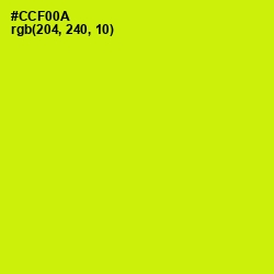 #CCF00A - Electric Lime Color Image