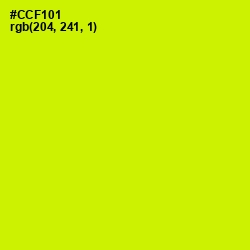 #CCF101 - Electric Lime Color Image