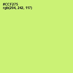 #CCF275 - Sulu Color Image