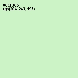 #CCF3C5 - Tea Green Color Image