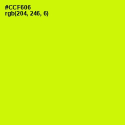 #CCF606 - Electric Lime Color Image