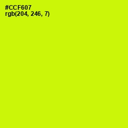 #CCF607 - Electric Lime Color Image