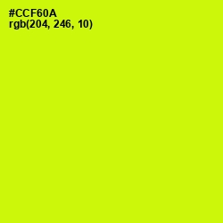 #CCF60A - Electric Lime Color Image