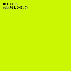 #CCF703 - Electric Lime Color Image